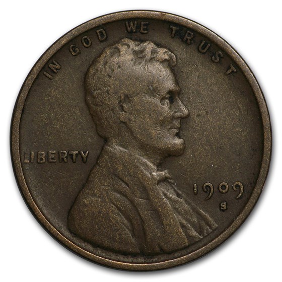 1909-S Lincoln Cent Fine 1909-S Lincoln Cent Fine